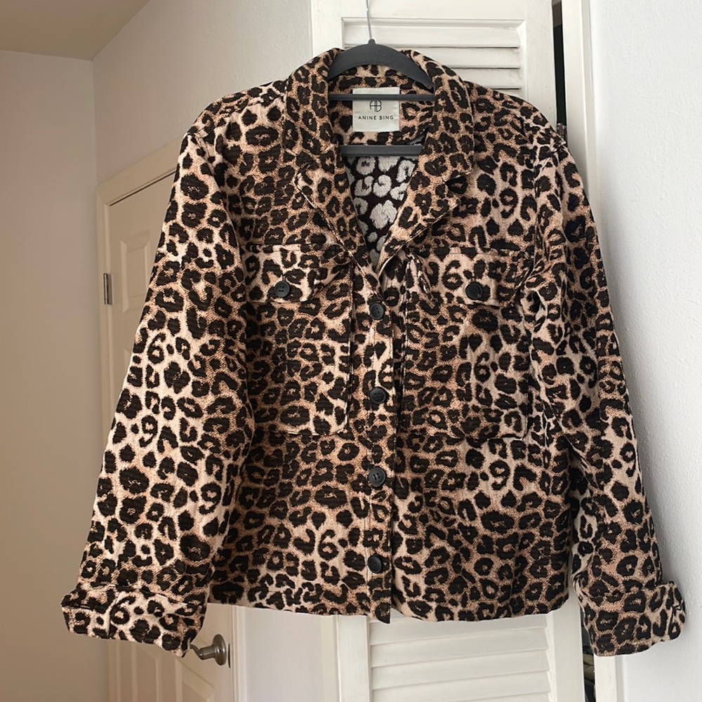 ANINE BING Flynn Leo Jacket Like New - XS